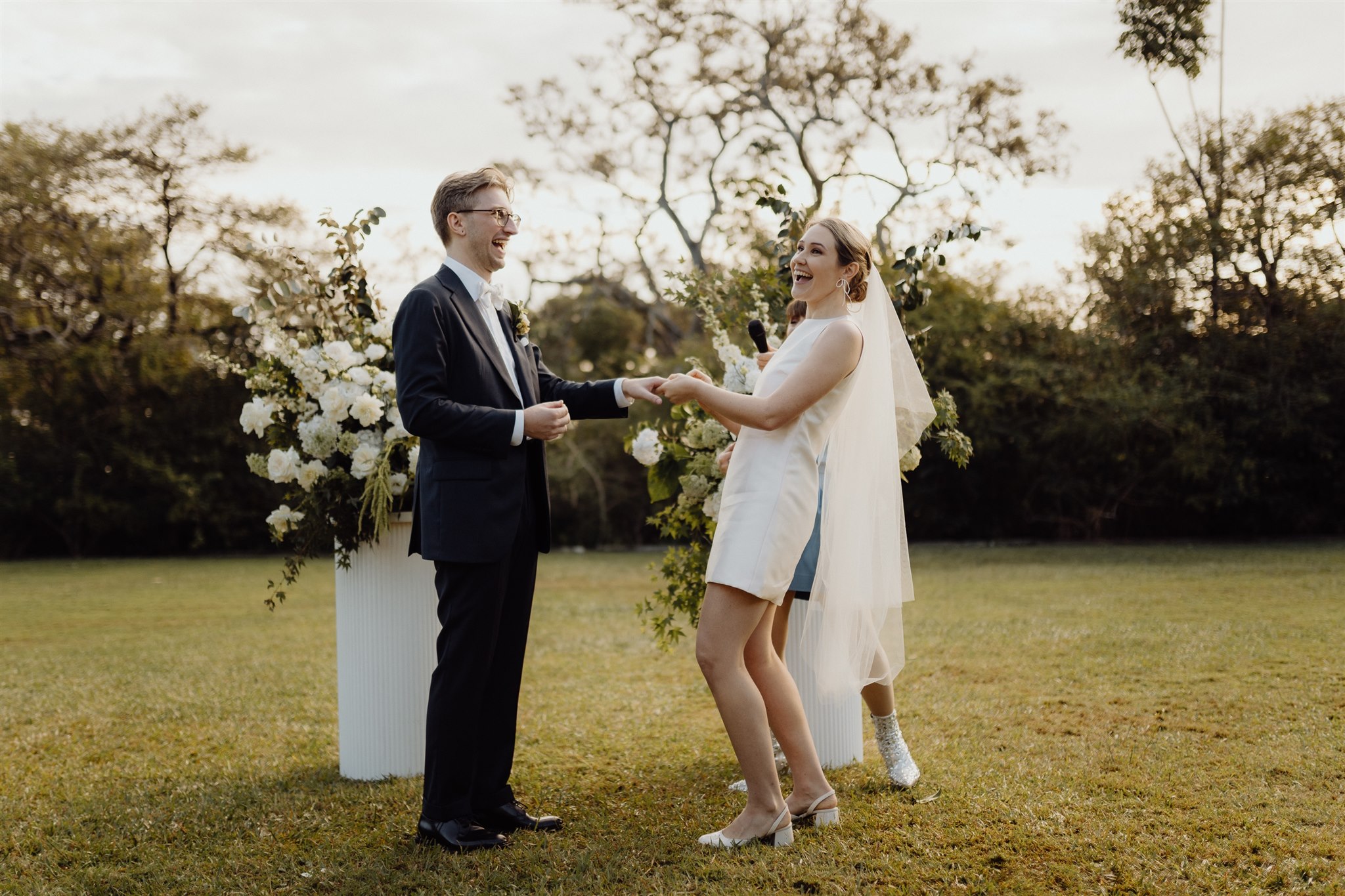 El & Ed together at their ceremony